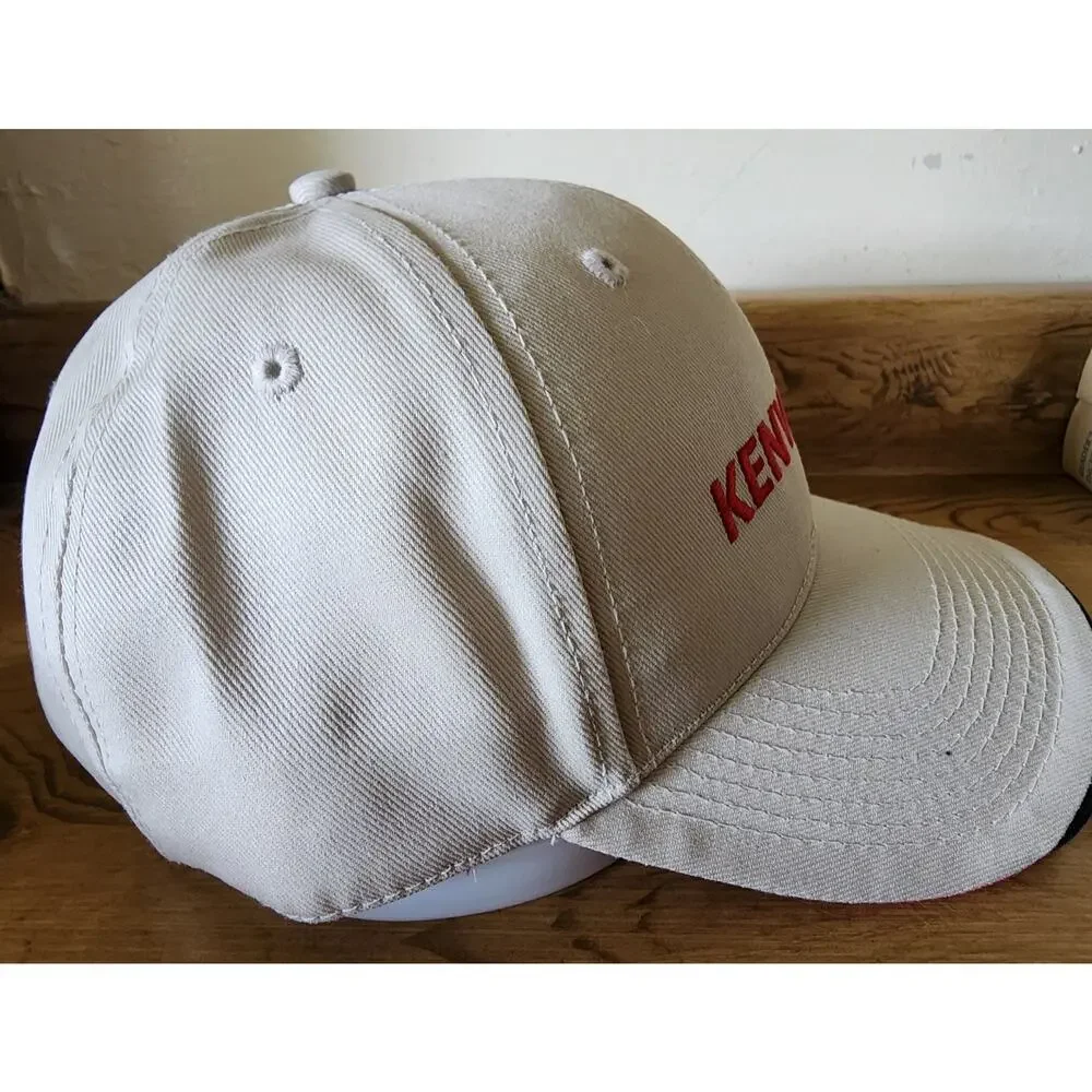 Kenworth Baseball Cap Hat Men's Adjustable Beige Red Wisconsin Trucking Driver